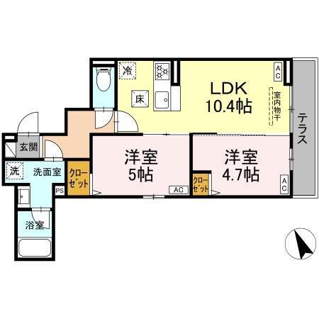 セレスティア赤羽（102） 間取り図画像