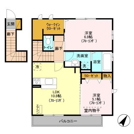 葵鈴(キリン)（201） 間取り図画像