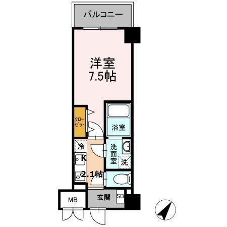 ＴＲＥ ＬＵＣＥ横濱関内（202） 間取り図画像