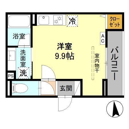 D Paina岩戸北四丁目（303） 間取り図画像