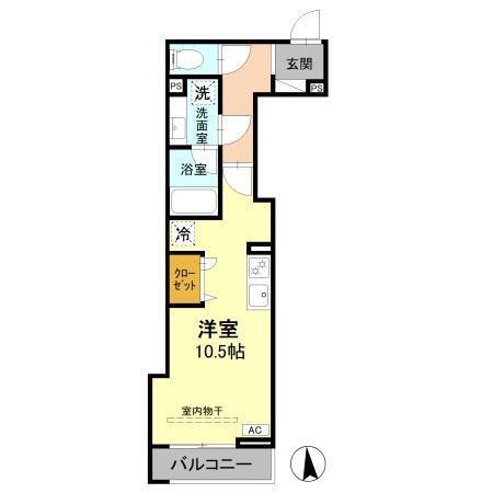 D Paina岩戸北四丁目（302） 間取り図画像
