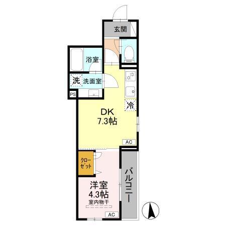D Paina岩戸北四丁目（201） 間取り図画像