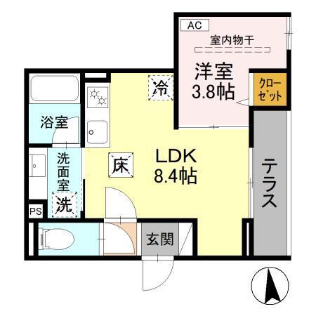 D Paina岩戸北四丁目（103） 間取り図画像