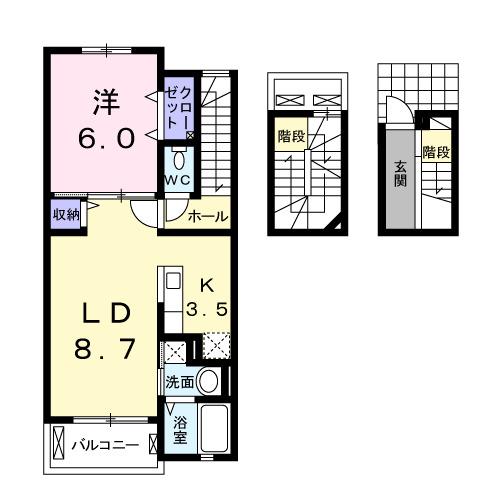 モデッサ東川口（302） 間取り図画像