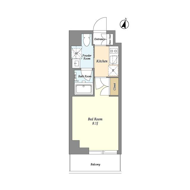 ＡＩＦＬＡＴ阿佐ヶ谷（205） 間取り図画像