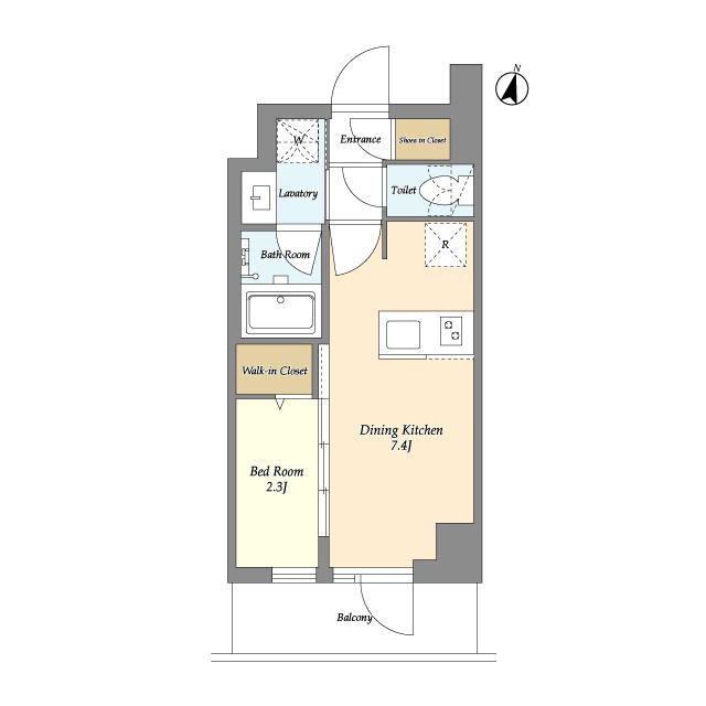 ＡＩＦＬＡＴ阿佐ヶ谷（404） 間取り図画像