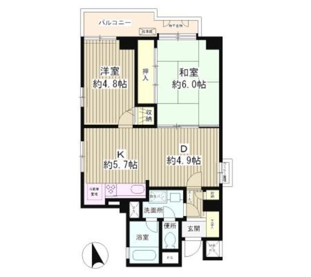 タウン・ハイム本駒込（201） 間取り図画像