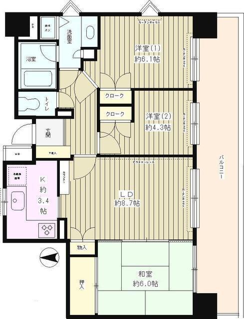 シェーヌ武蔵野（801） 間取り図画像
