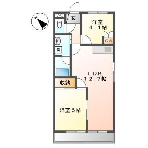 スペリオルＫ 間取り図画像