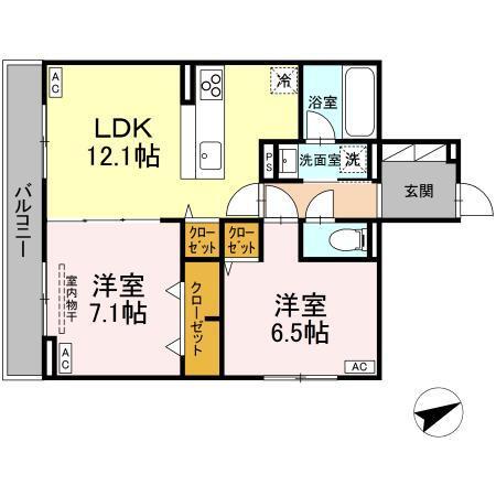 クラシアス（203） 間取り図画像