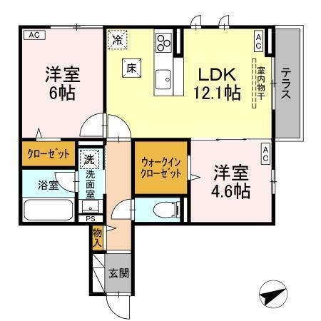 クラシアス（101） 間取り図画像
