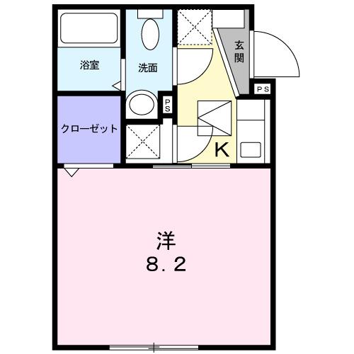 メゾン　ミニヨン（102） 間取り図画像