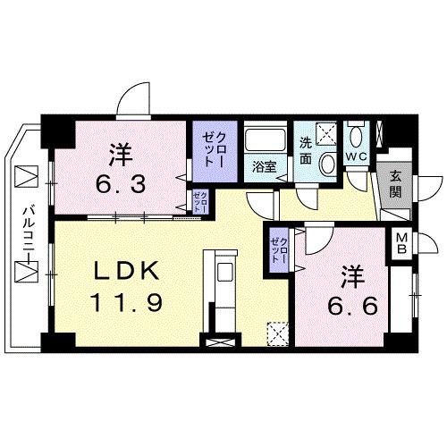 スカイヒルズ（804） 間取り図画像