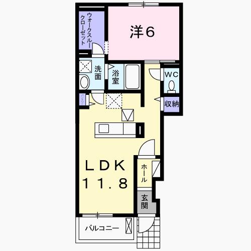 パークサイド仲町（103） 間取り図画像
