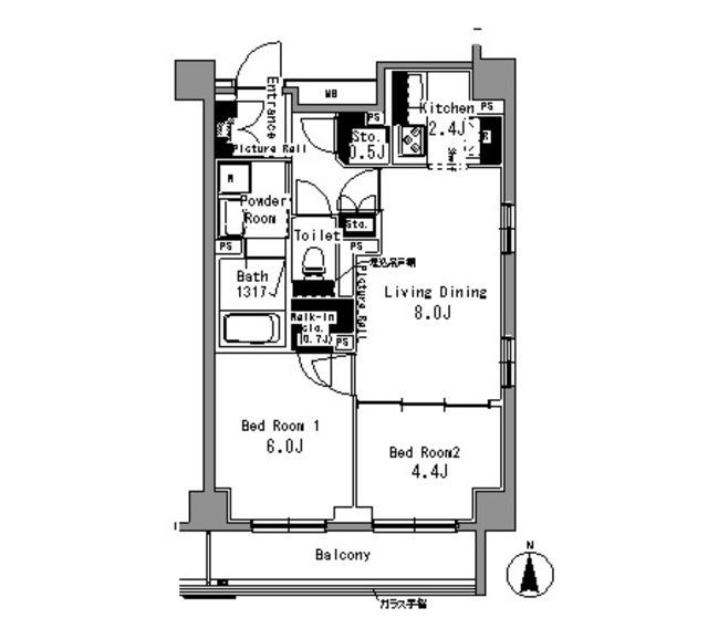 パークアクシス秋葉原（804） 間取り図画像