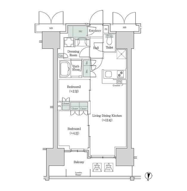ブルックサイドレジデンス木場（1134） 間取り図画像