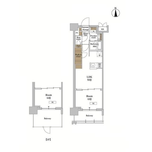 ＲＪＲプレシア蒲田（104） 間取り図画像