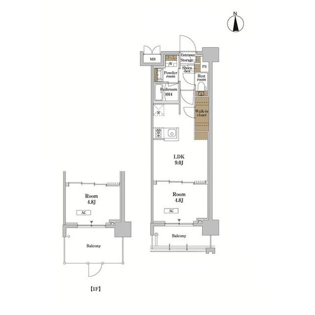 ＲＪＲプレシア蒲田（105） 間取り図画像