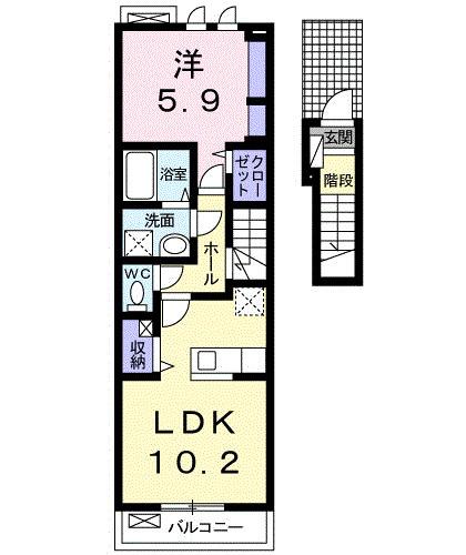 フォルトゥーナ（202） 間取り図画像