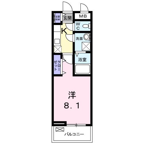 アザリアガーデン代沢（203） 間取り図画像