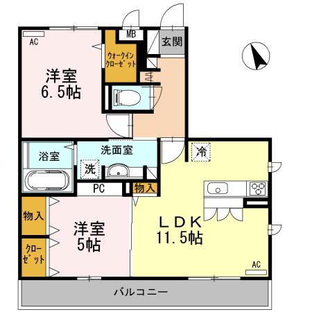 メディフィス西府（301） 間取り図画像