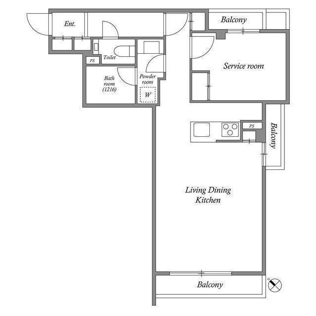 Ｍ−ＲＥＳＩＤＥＮＣＥ新江古田（201） 間取り図画像