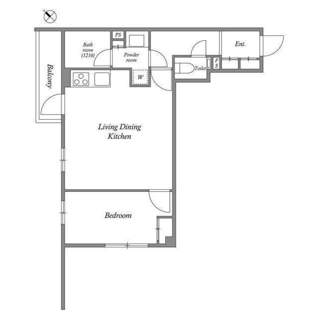 Ｍ−ＲＥＳＩＤＥＮＣＥ新江古田（204） 間取り図画像