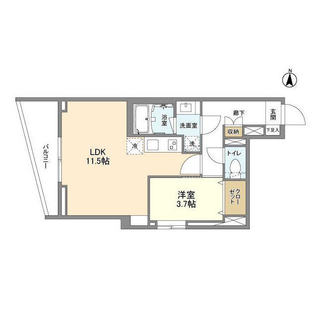 クラリティア都立大学（207） 間取り図画像