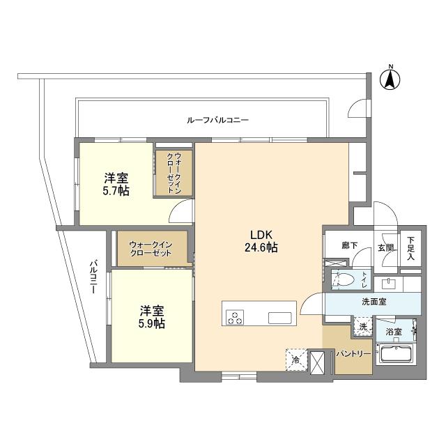 クラリティア都立大学（305） 間取り図画像