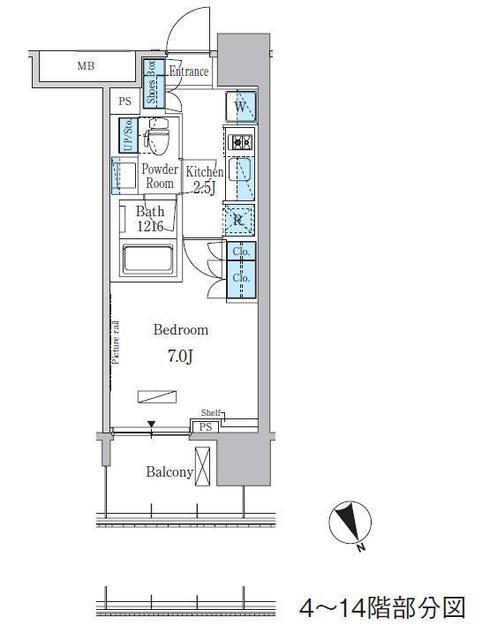 パークアクシス浅草・田原町（1103） 間取り図画像