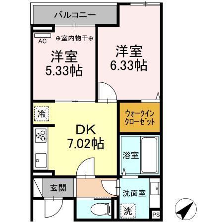 エクセリア早宮（203） 間取り図画像