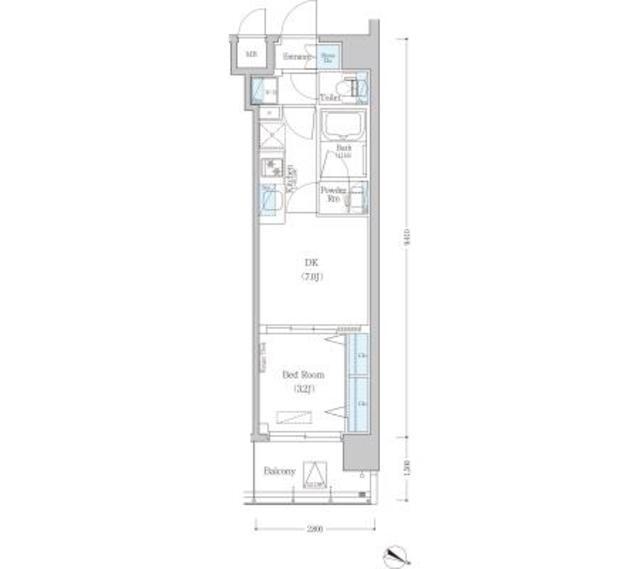 アーバネックス森下（801） 間取り図画像