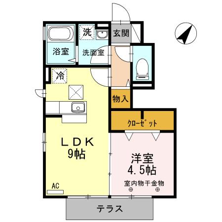 フォルテーヌⅤ（103） 間取り図画像
