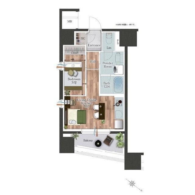 デュオフラッツ池尻大橋（1202） 部屋画像