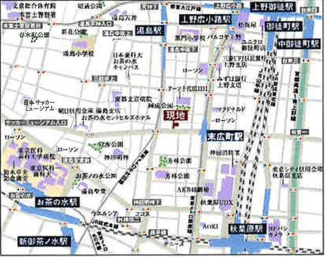 アーバンプレミア秋葉原（502） 地形図・案内図