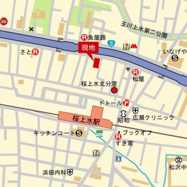 ＫＤＸレジデンス桜上水（404） 地形図・案内図