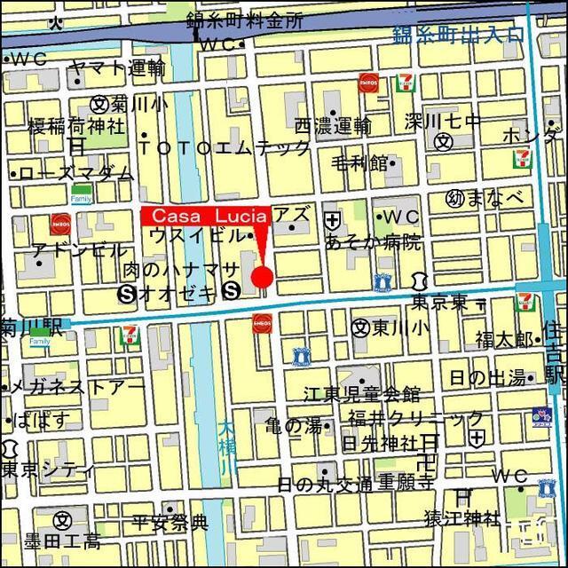 Ｃａｓａ　Ｌｕｃｉａ（303） 地形図・案内図