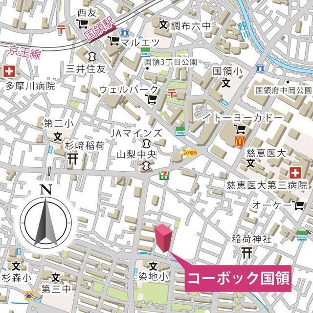 コーボック国領（304） 地形図・案内図