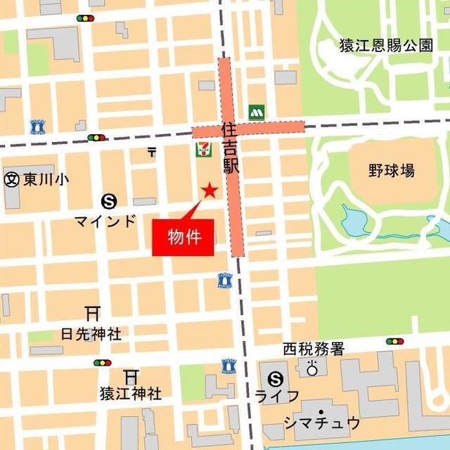 アーバネックス深川住吉Ⅱ（904） 地形図・案内図