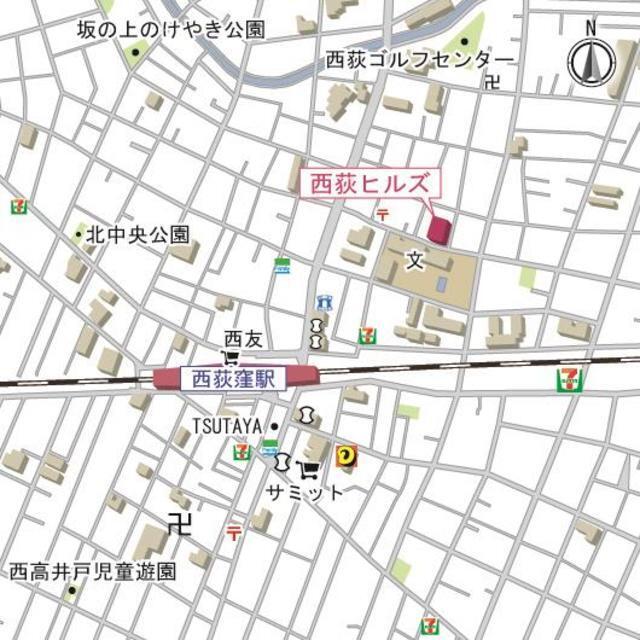 西荻ＨＩＬＬＳ（102） 地形図・案内図