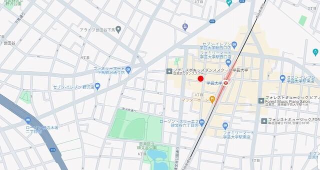Ｊ．リヴェール学芸大学（204） 地形図・案内図