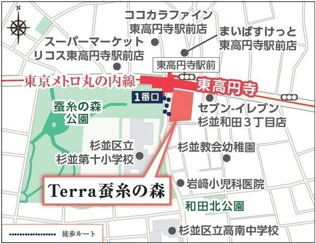 Ｔｅｒｒａ蚕糸の森（906） 地形図・案内図