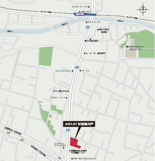 ＡＩＦＬＡＴ杉並高井戸（610） 地形図・案内図