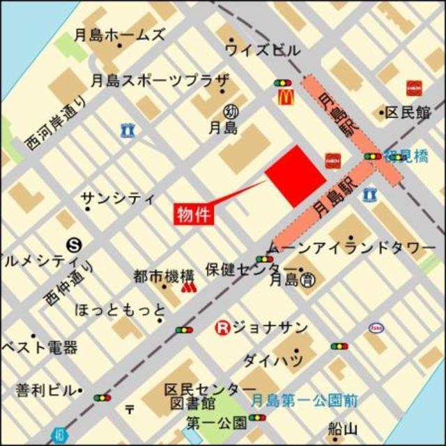 ＣＡＰＩＴＡＬ　ＧＡＴＥ　ＰＬＡＣＥ　ザ・タワー（501） 地形図・案内図