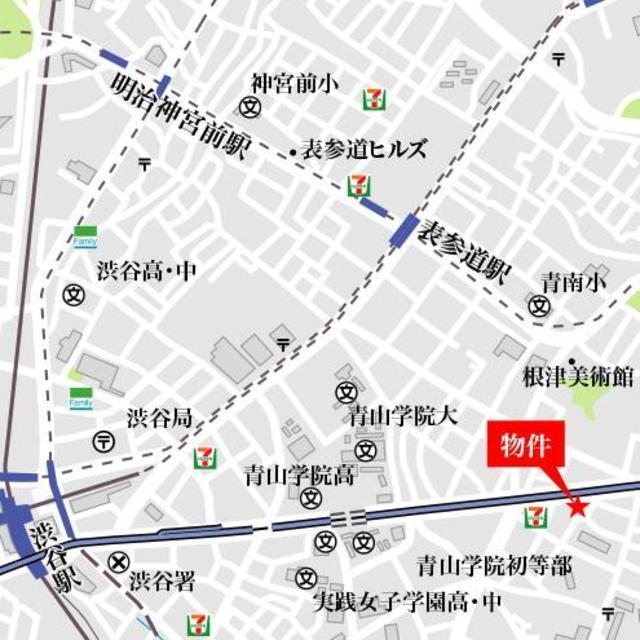 パークナードフィット南青山Ｖｉｓｔａ（807） 地形図・案内図