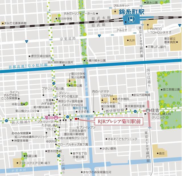 ＲＪＲプレシア菊川駅前（704） 地形図・案内図