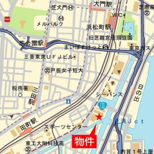 ＧＬＯＢＡＬ　ＦＲＯＮＴ　ＴＯＷＥＲ（3109） 地形図・案内図
