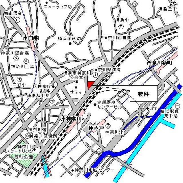 パークホームズ東神奈川ステーションアリーナ（209） 地形図・案内図