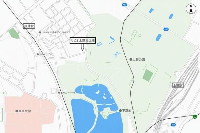 リビオ上野池之端（501） 地形図・案内図