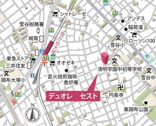 デュオレ　セスト（206） 地形図・案内図